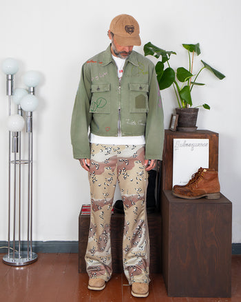 Kapital Herringbone Hunter Drizzler Jacket, Memorial Embroidery