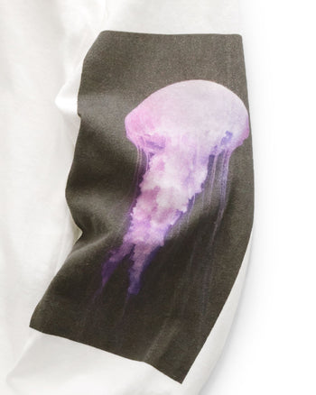 Kapital 20/-Jersey Crew Long Sleeve T, Colorful Jellyfish
