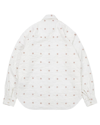 Kapital Cotton Quilting Mamemon Husky Western Shirt, White