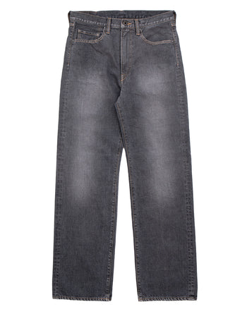 Kapital 14oz Black x Black Denim 5P Monkey TH, ZIP Version