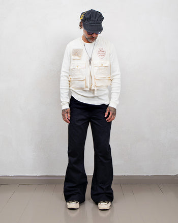 Kapital 14oz Black x Black Denim 5P Okabello