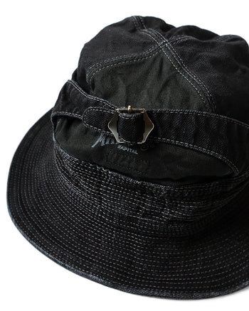 Kapital 11,5oz BLK x BLK Denim The Old Man And The Sea Hat