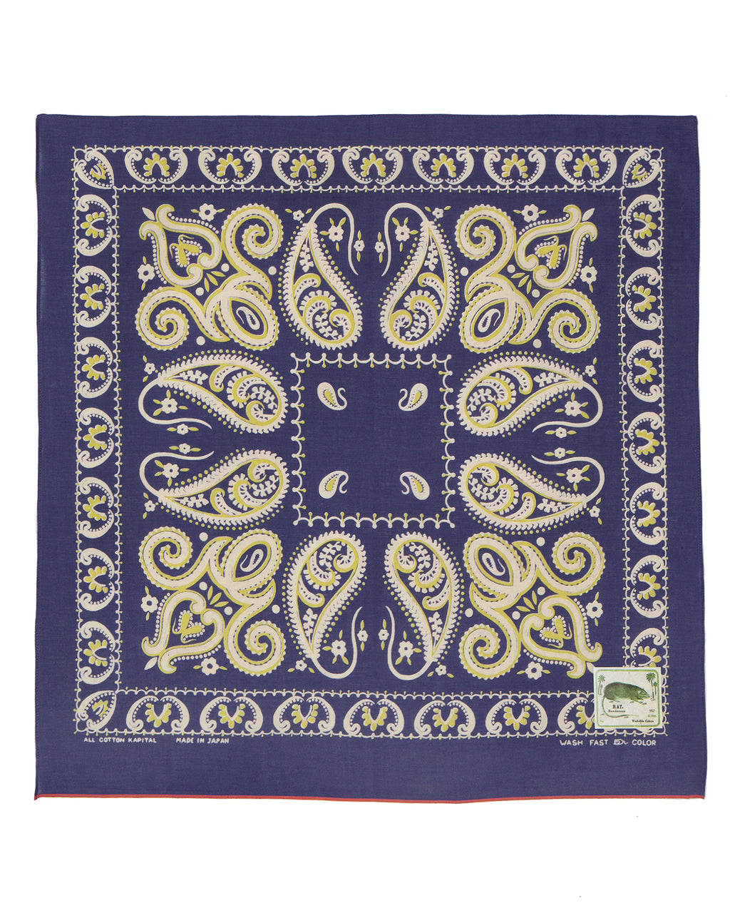 Kapital Fastcolor Selvedge Bandana, Sambo Paisely, Purple