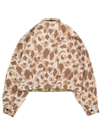 Kapital Hunter Camo Herringbone Reversible Drizzler Jacket