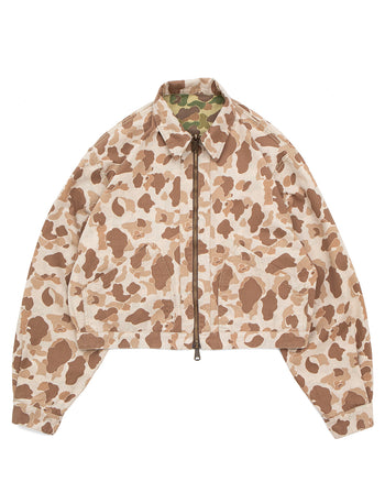 Kapital Hunter Camo Herringbone Reversible Drizzler Jacket