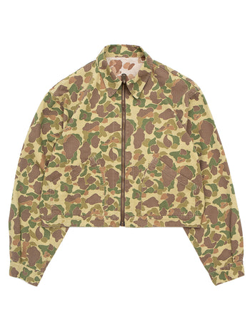 Kapital Hunter Camo Herringbone Reversible Drizzler Jacket