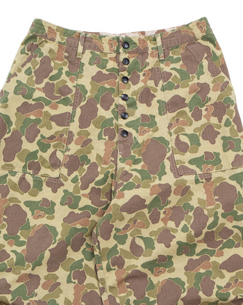 Kapital Hunter Camo Herringbone Reversible Fatigue Baggy Pants
