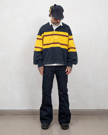 Kapital 11.5oz Black Denim Casquette, Denim Repair