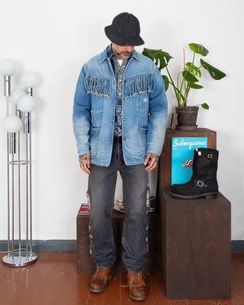 Kapital 11.5oz Denim Fringe Coverall