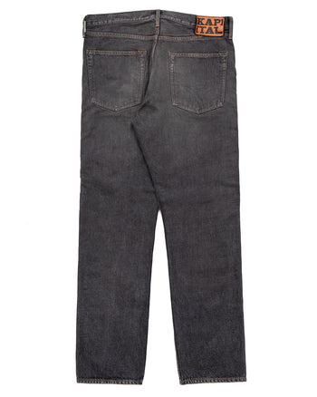 Kapital 14oz Black Denim 5P Monkey Cisco, Studs 2026