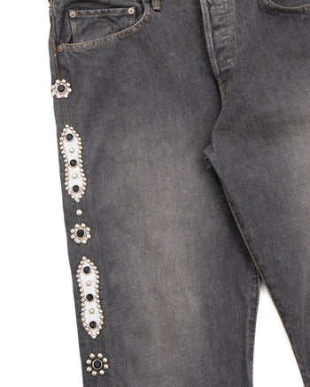 Kapital 14oz Black Denim 5P Monkey Cisco, Studs 2026