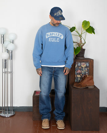 Kapital Knit Crew Sweater (KAPSIZE RULEpt), Sax