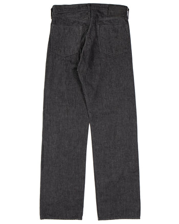 Kapital 14oz Black Denim 5P Monkey TH, ZIP Version