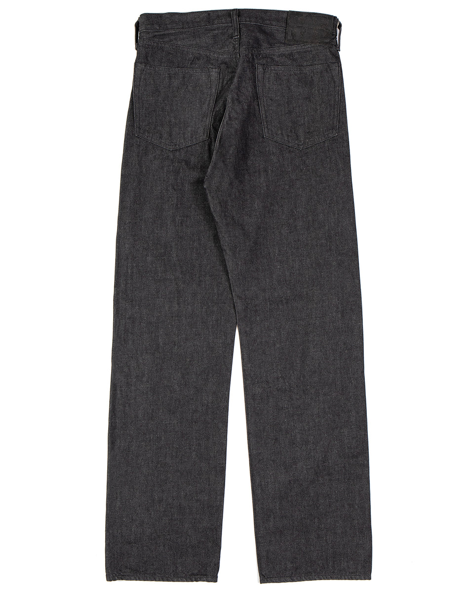 Kapital 14oz Black Denim 5P Monkey TH, ZIP Version