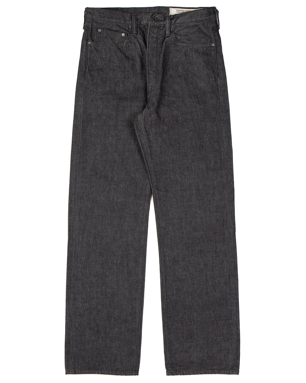 Kapital 14oz Black Denim 5P Monkey TH, ZIP Version