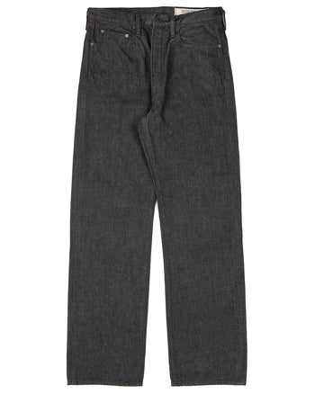 Kapital 14oz Black Denim 5P Monkey TH, ZIP Version