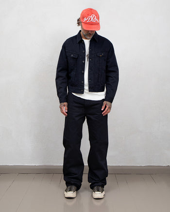 Kapital 14oz Black x Black Denim 5P Monkey TH, ZIP Version