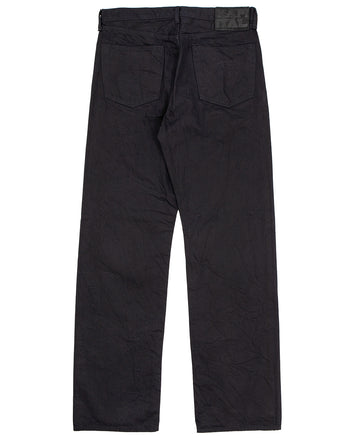 Kapital 14oz Black x Black Denim 5P Monkey TH, ZIP Version