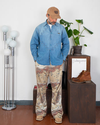 Kapital 8oz Denim Thunderbird Husky Western Shirt