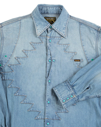 Kapital 8oz Denim Thunderbird Husky Western Shirt