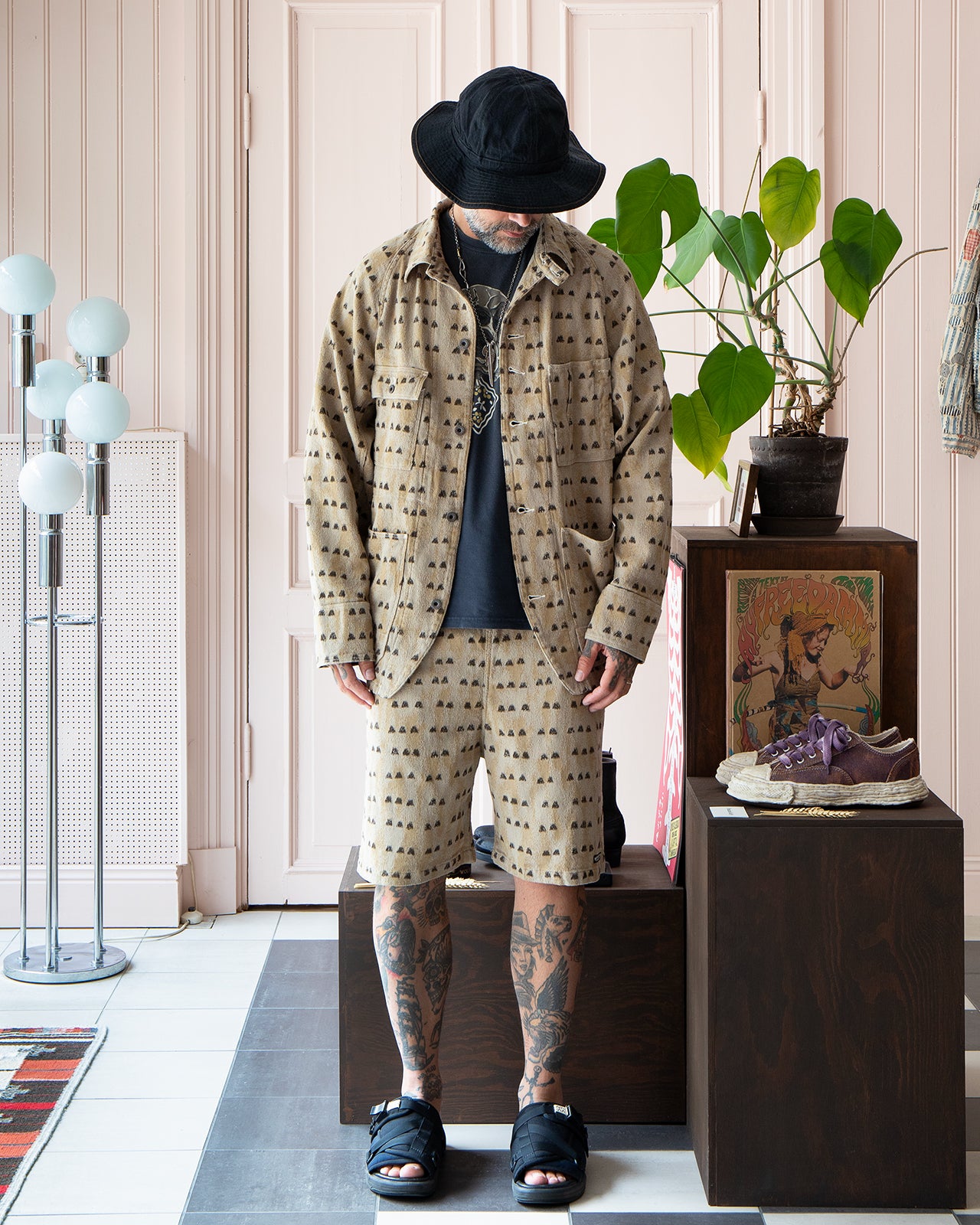 Kapital Cotton Tume-Bashoh Cactus Coverall