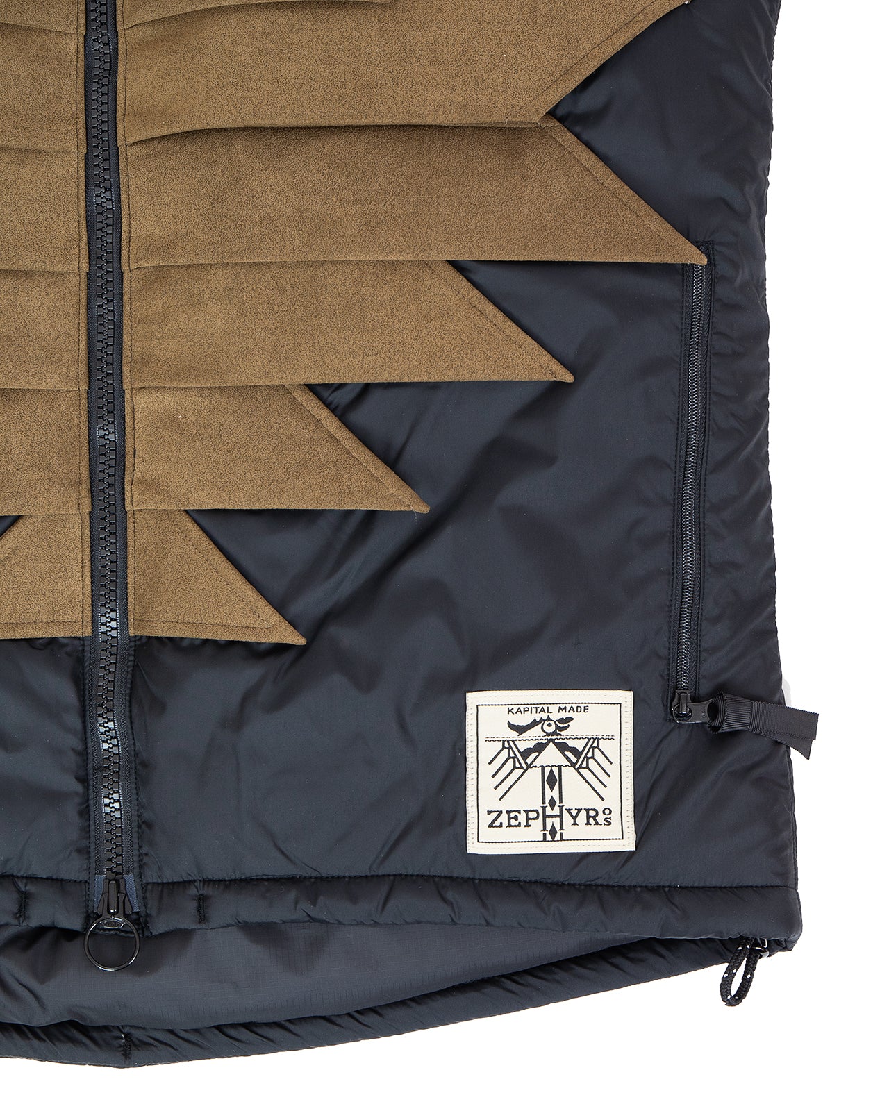 Kapital Nylon Zepher Fishing Vest, Black