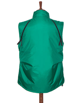 Kapital Nylon Zepher Fishing Vest, Green