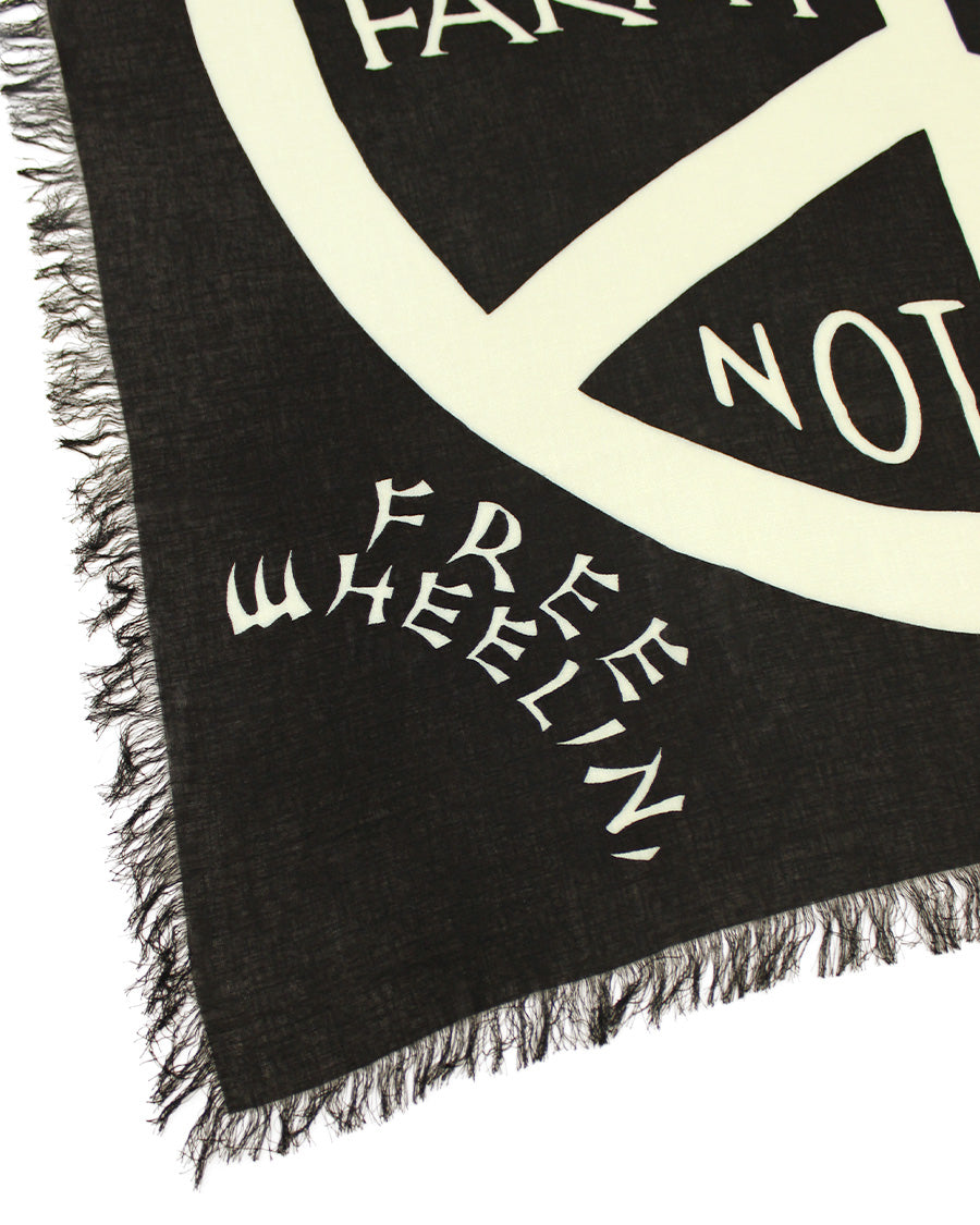Kapital Rayon Fringed Square Stole (Giant Peace) - Panchoandlefty