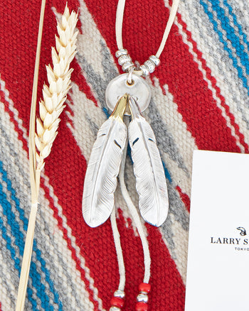 Larry Smith Double Feather Necklace Combination
