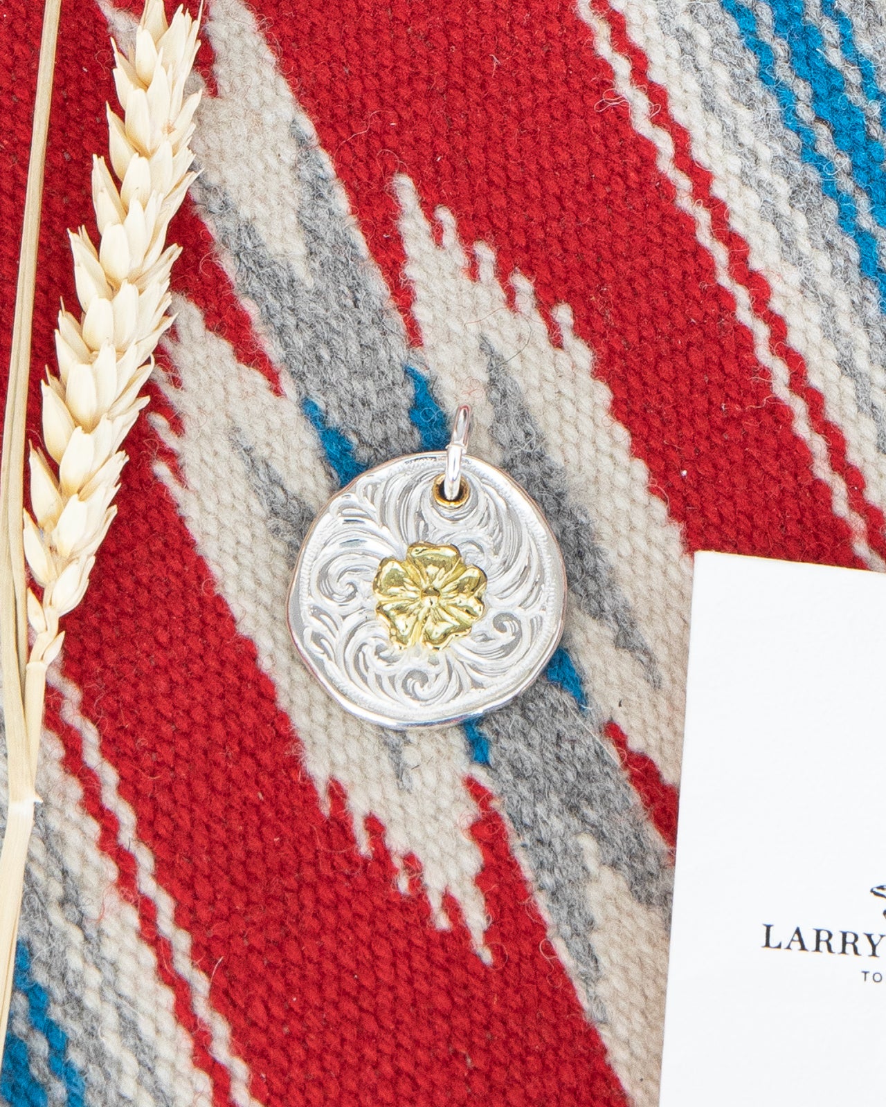 Larry Smith Karakusa Rose Pendant