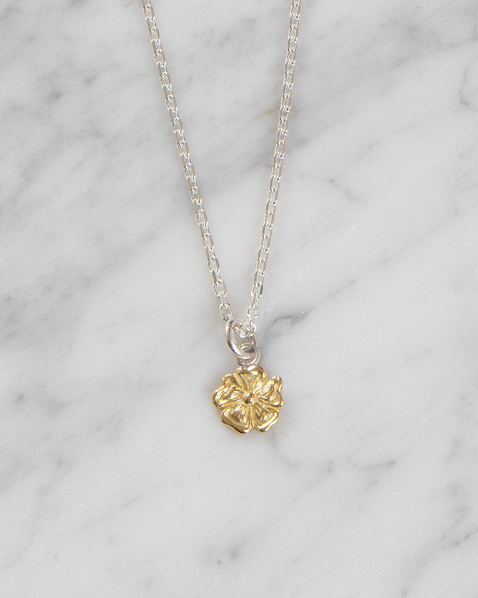Larry Smith 18K Gold Rose Pendant, Medium