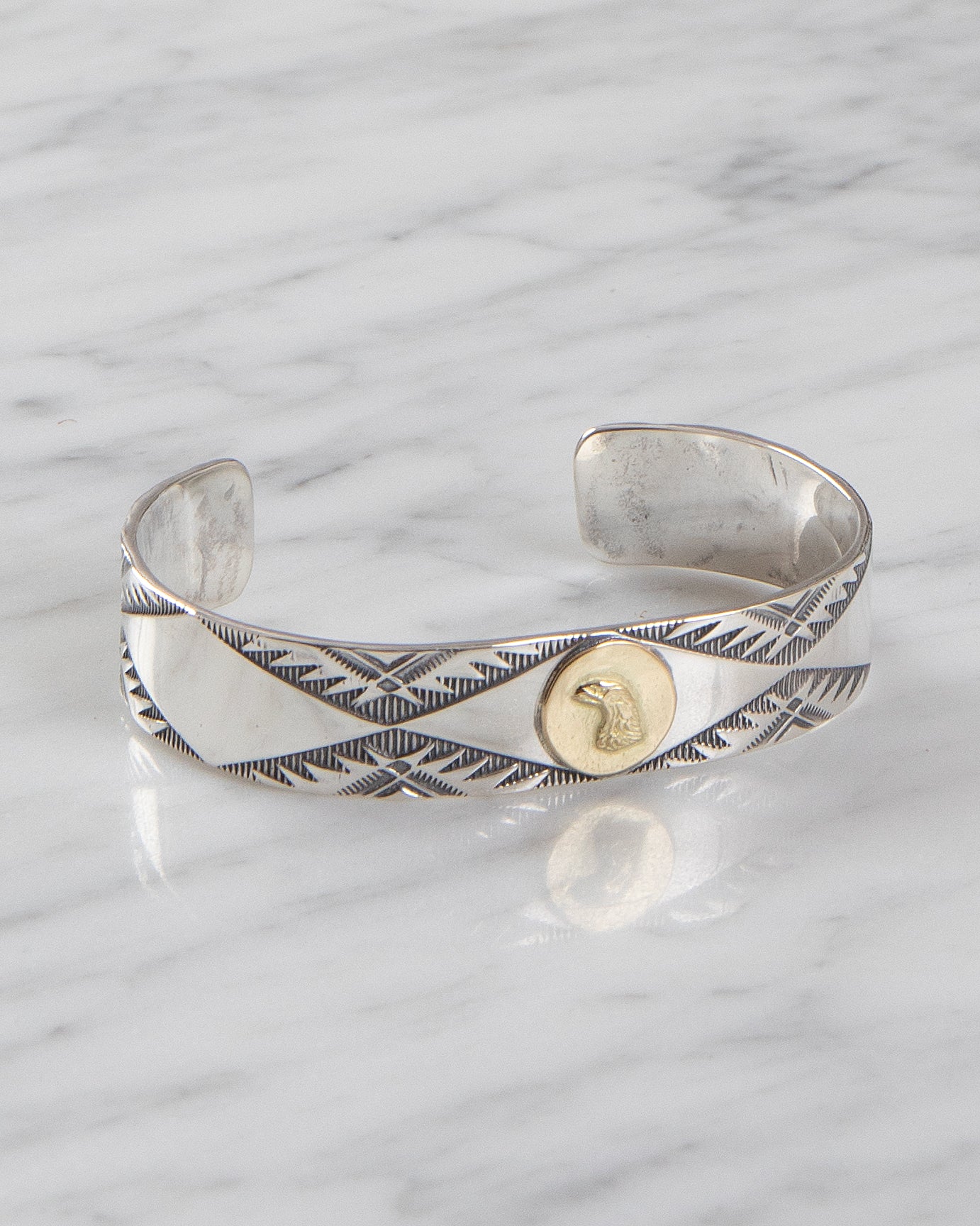 Larry Smith Eagle Head Bracelet - Panchoandlefty.se – Pancho And