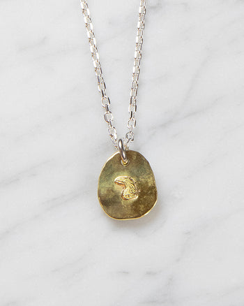 Larry Smith 18K Gold Eagle Head Medal