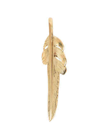 Larry Smith 18K Gold Kazekiri Feather, Small (Left)