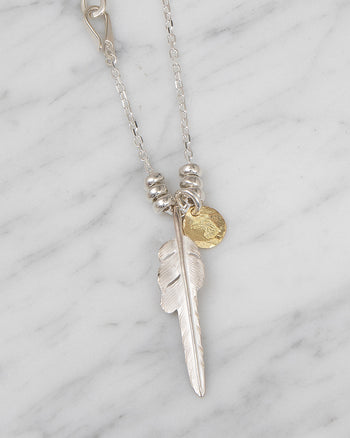 Larry Smith Kazekiri Feather Necklace, 60cm