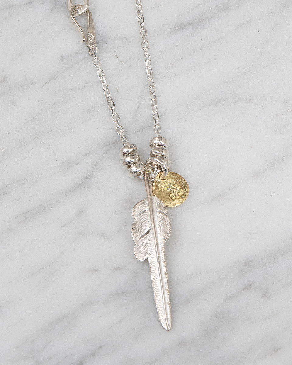 Larry Smith Kazekiri Feather Necklace, 60cm