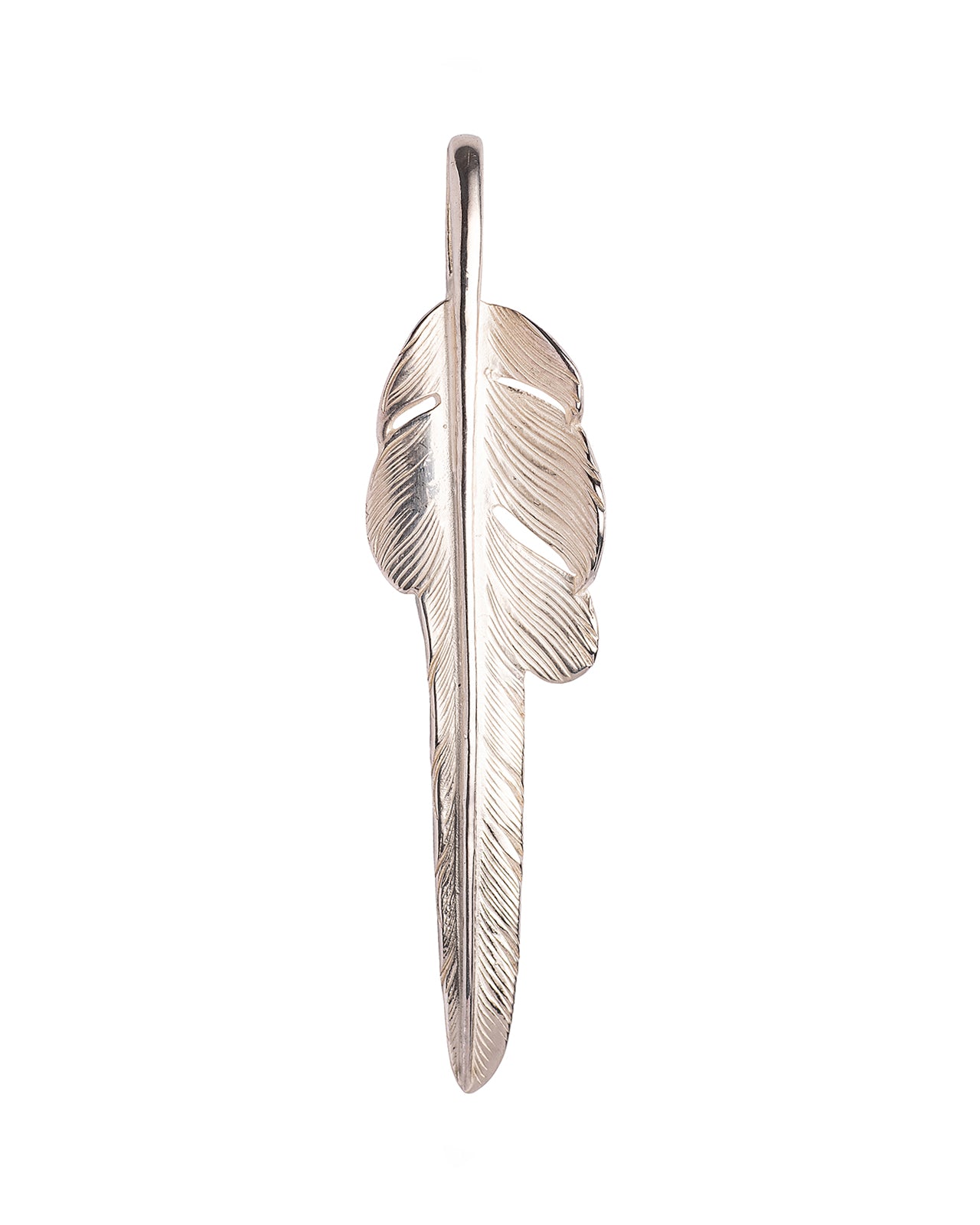 Larry Smith Silver Kazekiri Feather, Medium Left – Pancho And