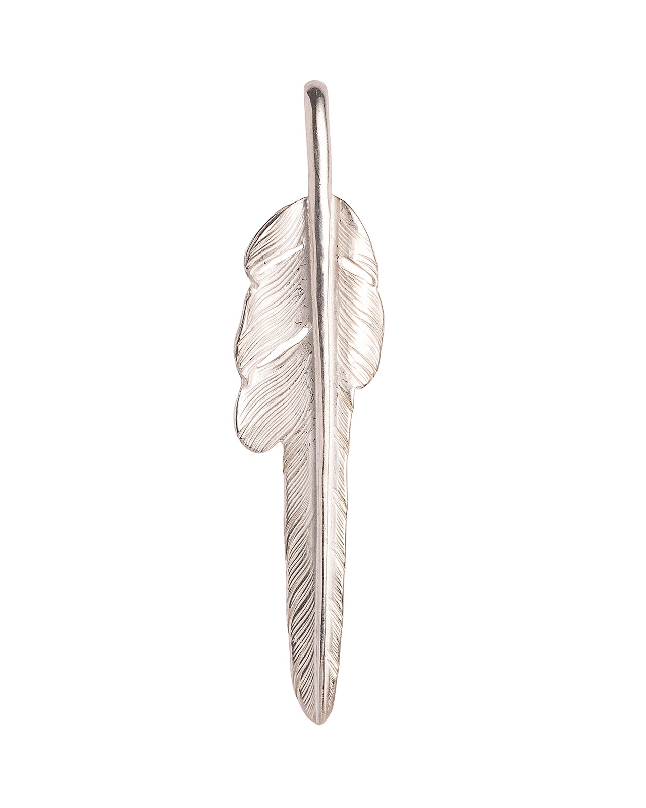 Larry Smith Silver Kazekiri Feather, Medium (Right) – Pancho And