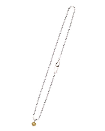Larry Smith 18K Gold Rose Pendant Small With Silver Chain, 60cm, Medium