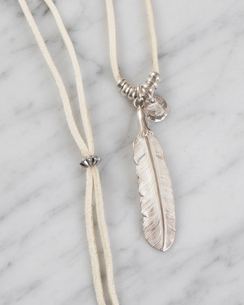 Larry Smith Feather Necklace Combination, All Silver