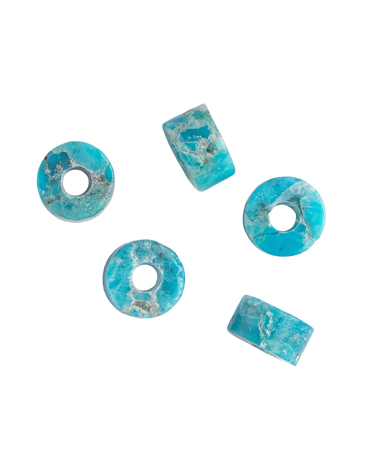 Larry Smith Turquoise Bead, Small, Set of 2