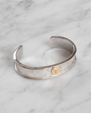 Larry Smith Edged Eagle Head Bracelet