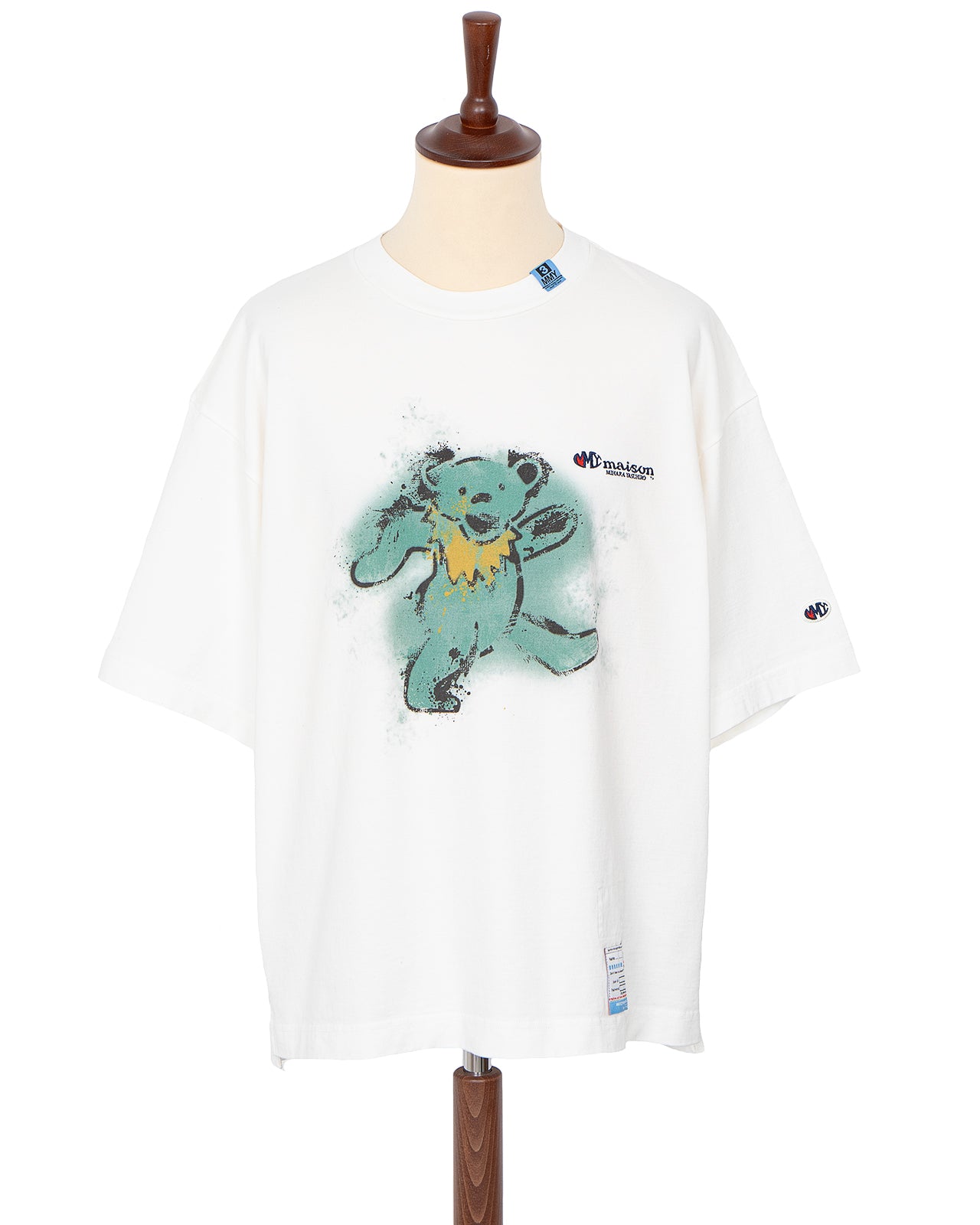Maison Mihara Yasuhiro Bear T-Shirt, White