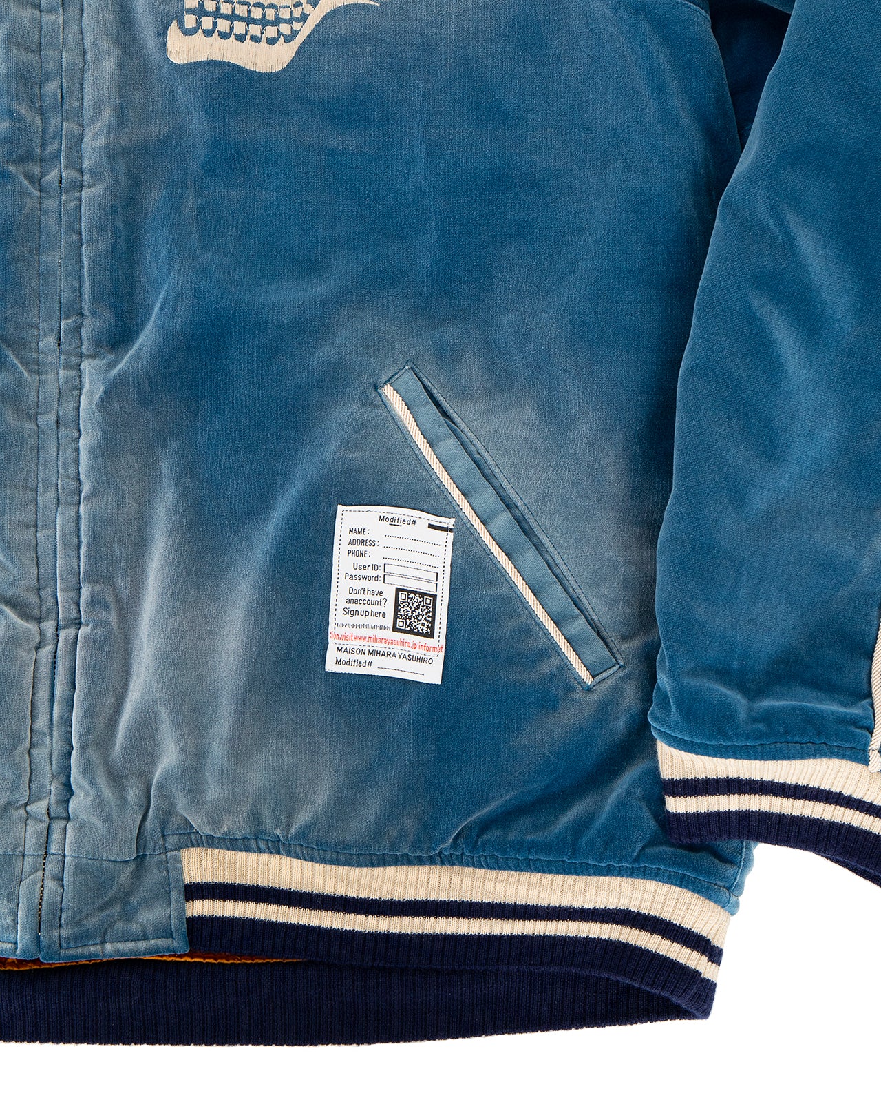 Maison Mihara Yasuhiro Souvenir Jacket, Blue