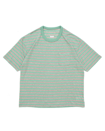 Visvim Border Tee S/S, (Fine Wool), Green