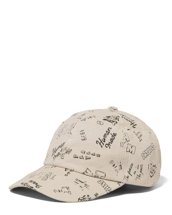 Human Made Corduroy Patchwork Cap, White