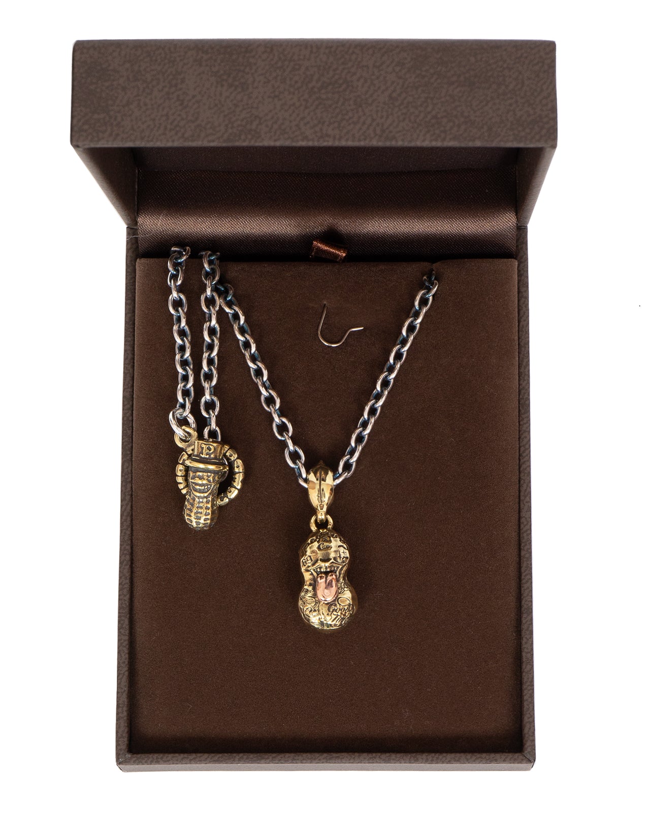 Peanuts & Co Bero Tattoo Peanuts, Small, Brass × Silver, 60cm Chain