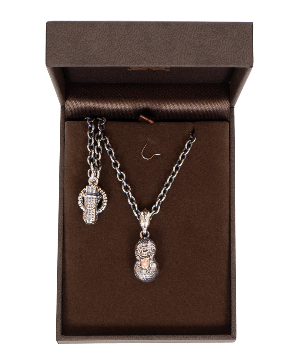 Peanuts & Co Bero Tattoo Peanuts, Small, Silver × K10PG, 60cm Chain