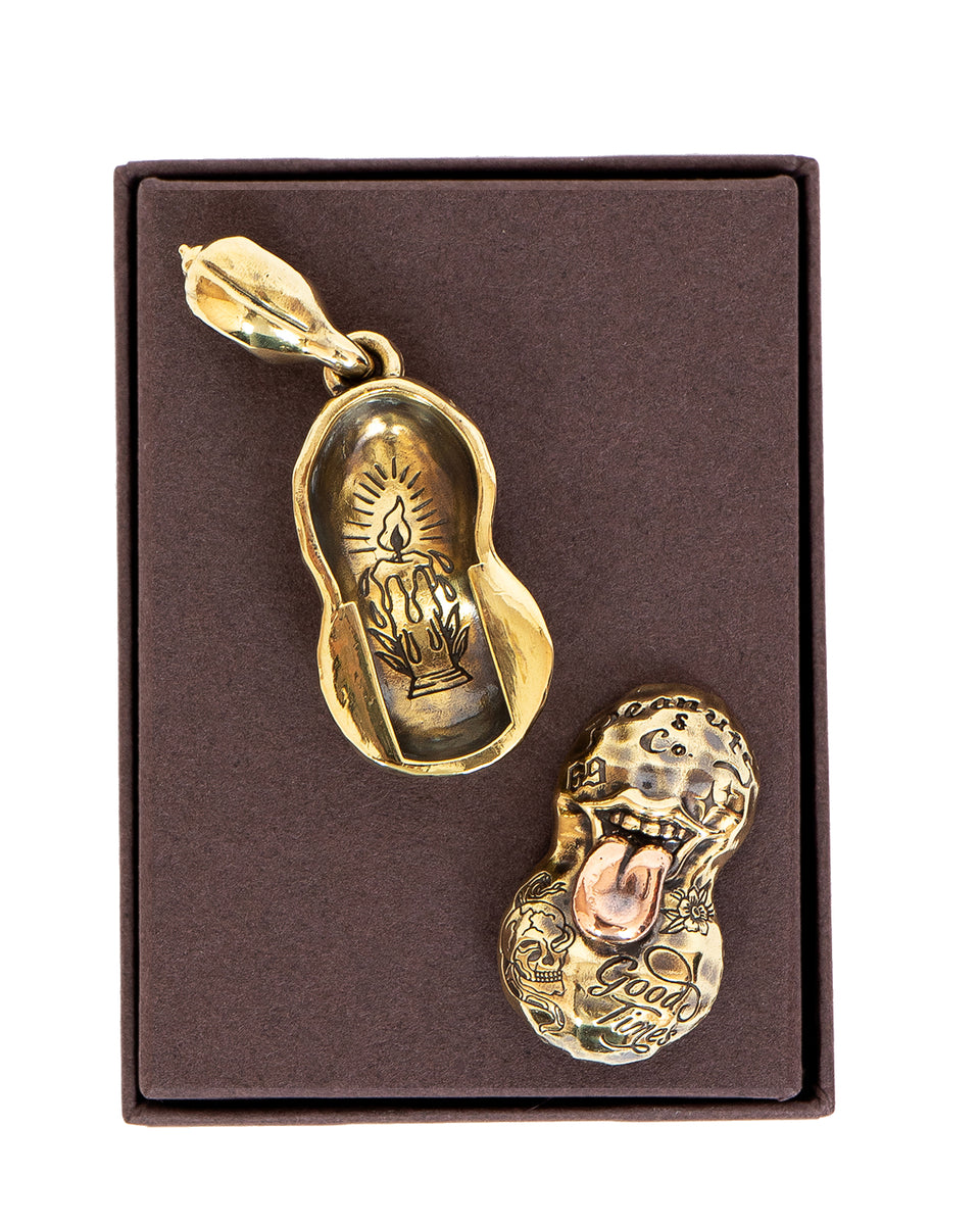 Peanuts & Co Bero Tattoo Peanuts (Slide) Large, Brass × Silver