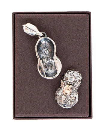 Peanuts & Co Bero Tattoo Peanuts (Slide) Large, Silver × K10PG